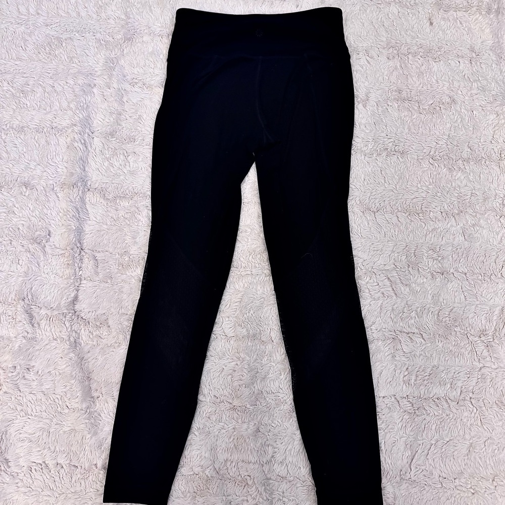 Athleta Black Leggings XS – Mesh Calf Detail | Women’s Activewear - Picture 2 of 7